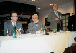 Zprava: Ing.Miroslav Čertík, Csc. jednatel VŠH, Prof. Ing. Jiří Jindra, Csc. rektor VŠH, Ing. Pavel Attl, prorektor VŠH