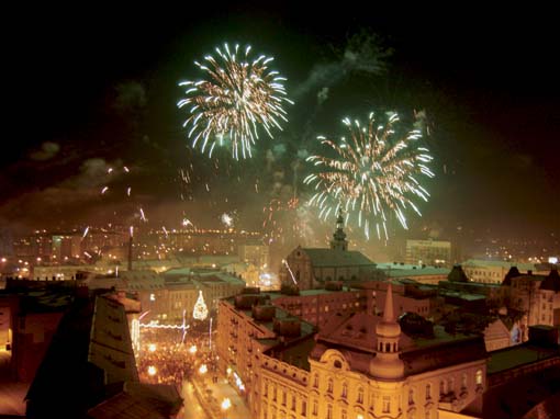 Ohňostroj nad městem Ohňostroj nad městem
