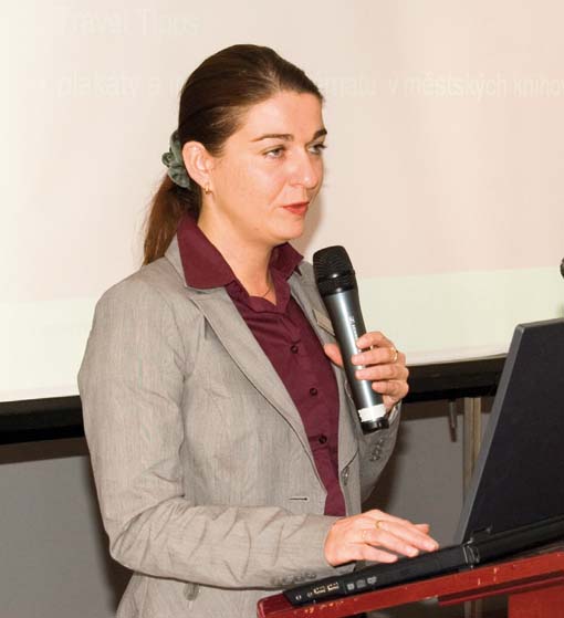 Veronika Slováková prezentuje DZT Veronika Slováková prezentuje DZT
