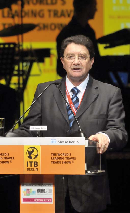 Taleb Rifai byl hostem letošního veletrhu ITB Berlin Taleb Rifai byl hostem letošního veletrhu ITB Berlin