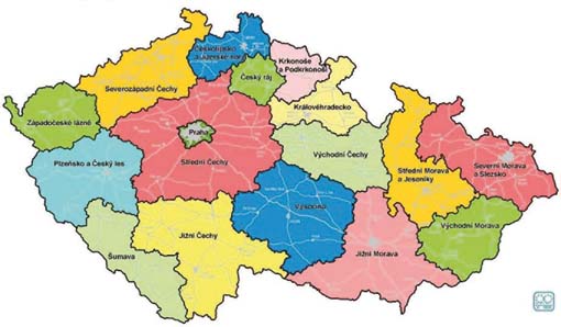 Turistické regiony České republiky Turistické regiony České republiky