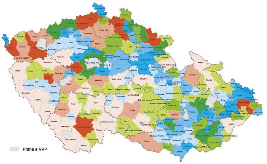 Typy využití potenciálu cestovního ruchu obvodů ORP subjekty pohostinství Typy využití potenciálu cestovního ruchu obvodů ORP subjekty pohostinství