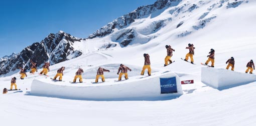 			V Kaunertalu se již léta schází freeridová a snowboardová scéna			