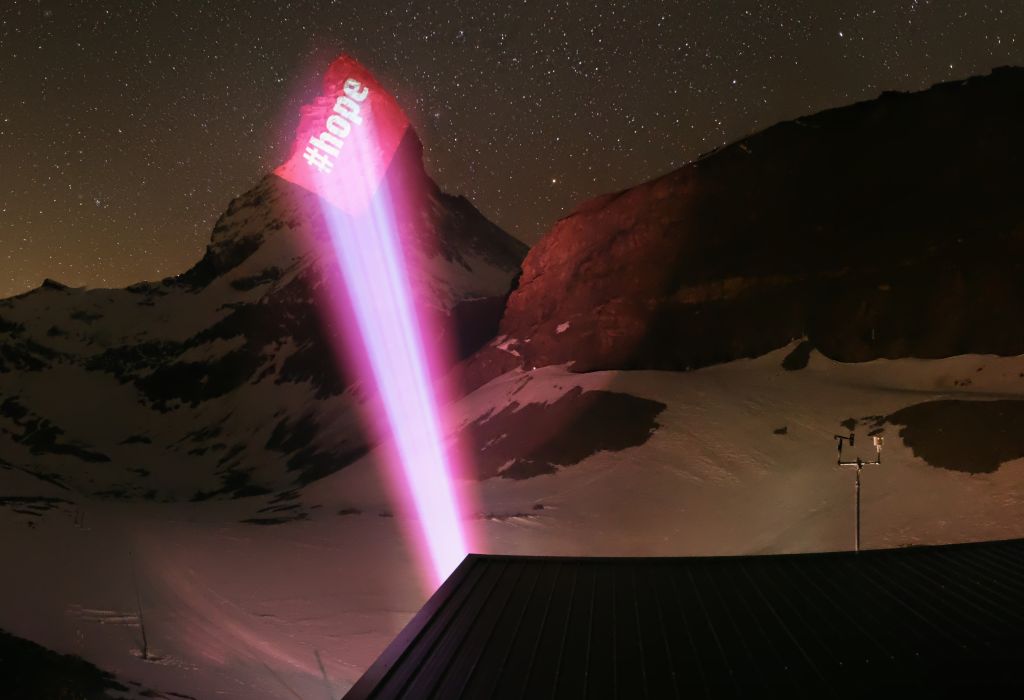 Light Art by Gerry Hofstetter / Foto Zermatt Tourismus
