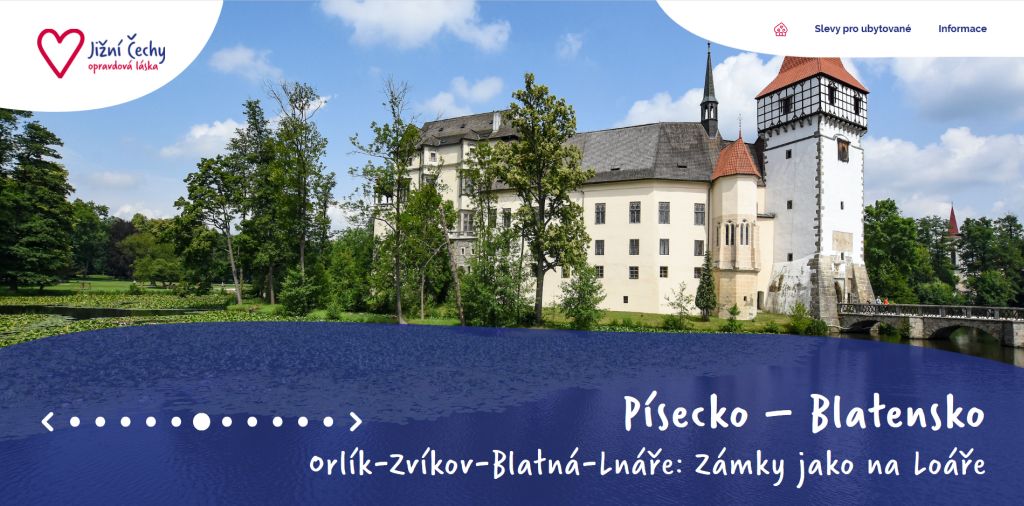 Úvodní stránka portálu www.leto.jiznicechy.cz
