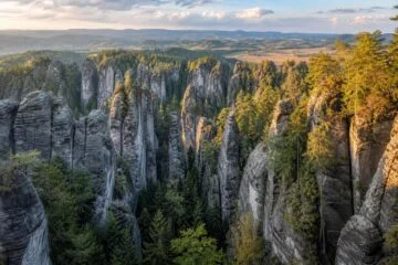 Skalní město Adršpach v Broumovské vrchovině