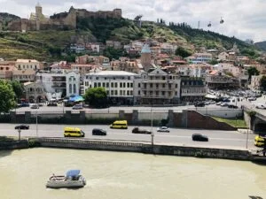 Pohled na staré Tbilisi v Gruzii