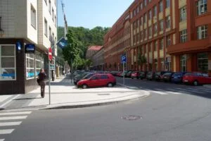 Ulice v Karlíně v Praze