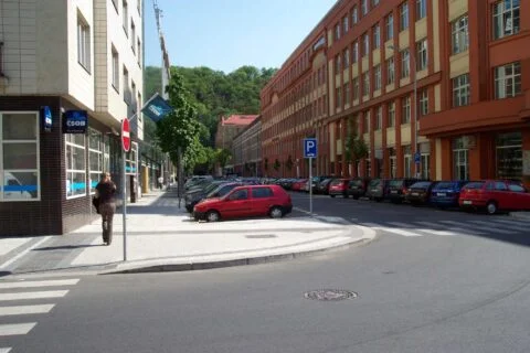 Ulice v Karlíně v Praze