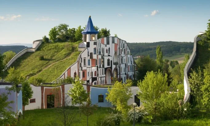 Rogner Bad Blumau, budova podle návrhu Hundertwassera