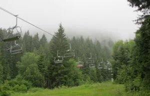 Sedačková lanovka na Špičáku u Železné Rudy